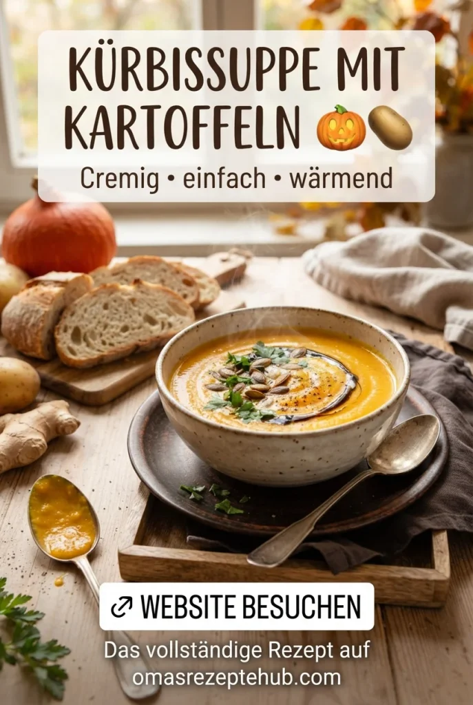 Kürbissuppe mit Kartoffeln