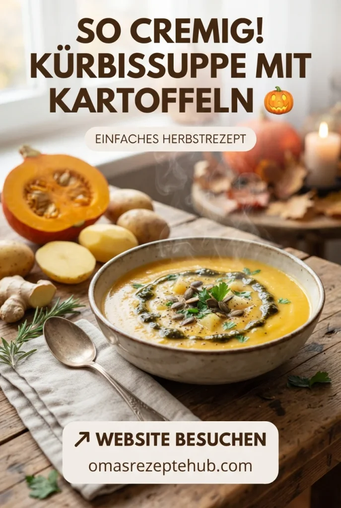 Kürbissuppe mit Kartoffeln