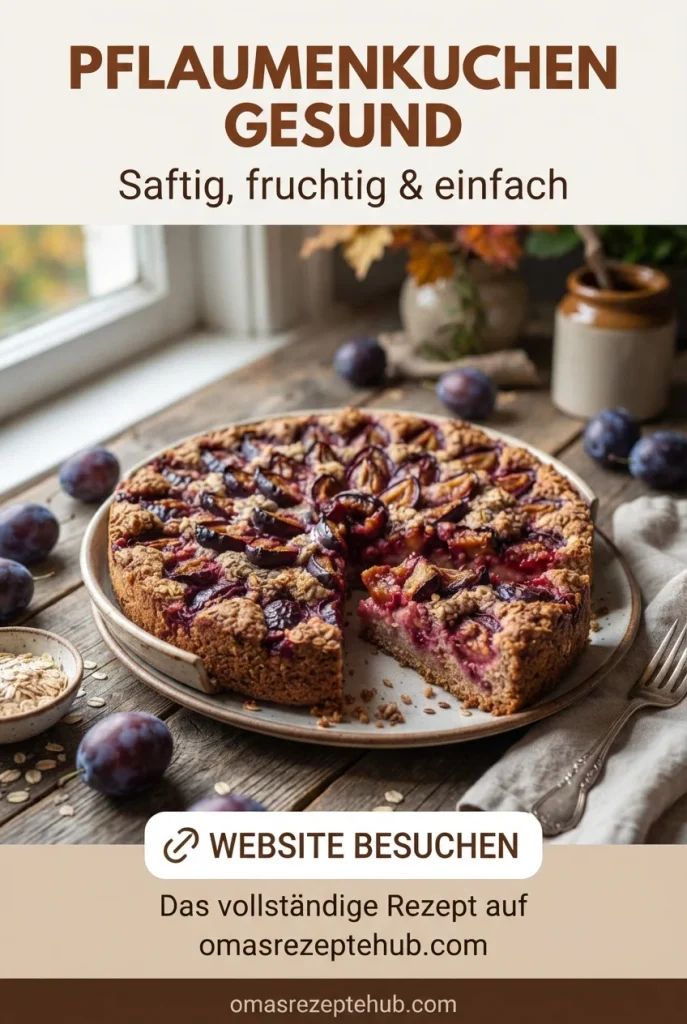 gesunder Pflaumenkuchen