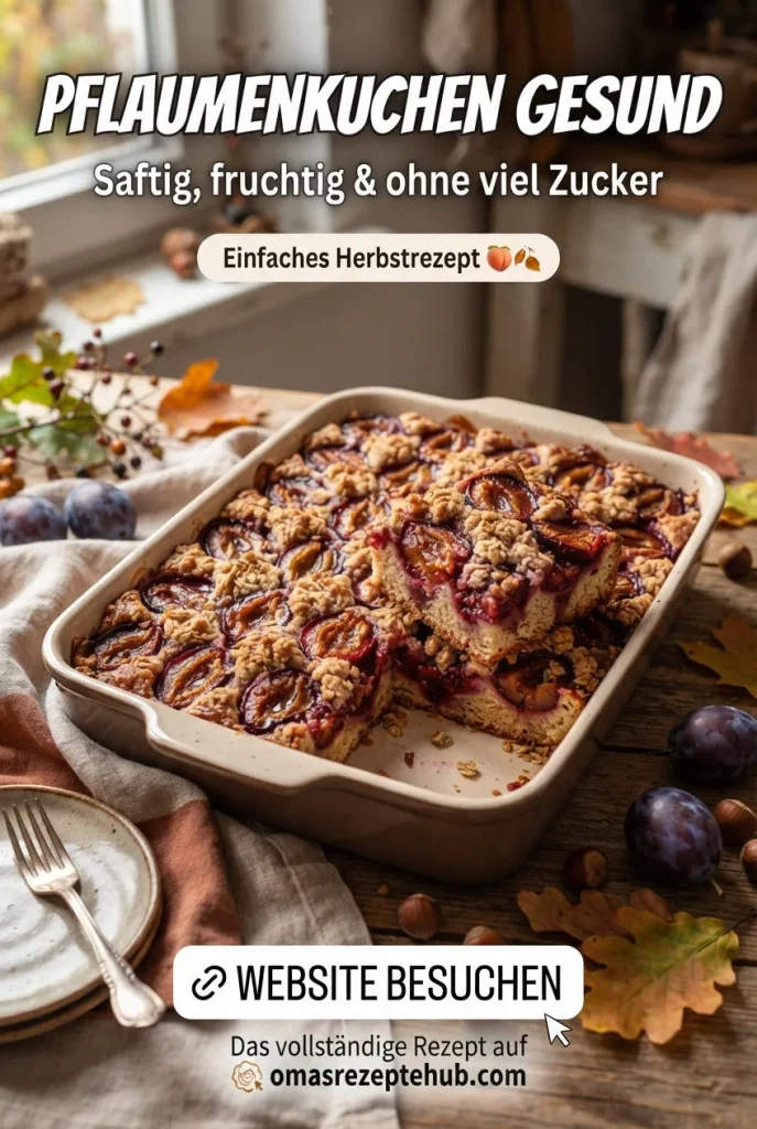 gesunder Pflaumenkuchen