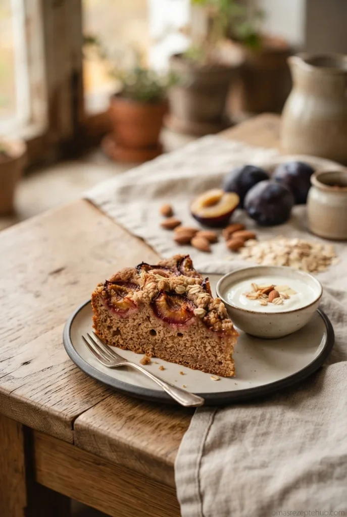 gesunder Pflaumenkuchen