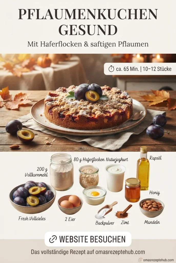 gesunder Pflaumenkuchen