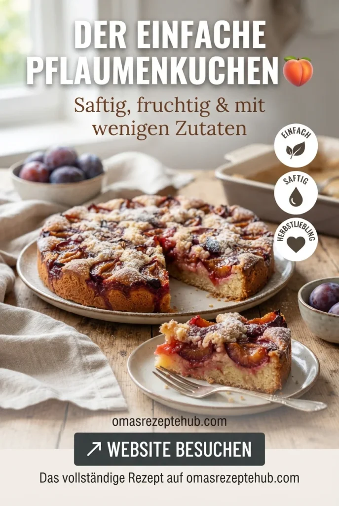 Pflaumenkuchen Rezept einfach