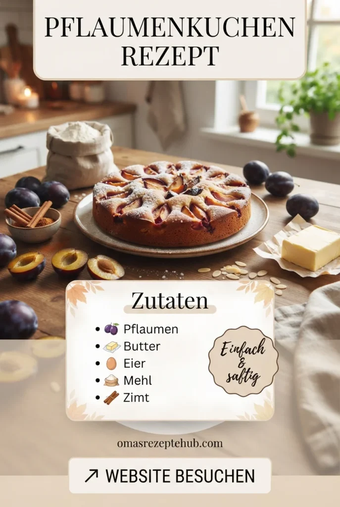 Pflaumenkuchen Rezept einfach