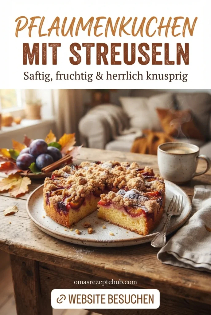 Pflaumenkuchen mit Rührteig