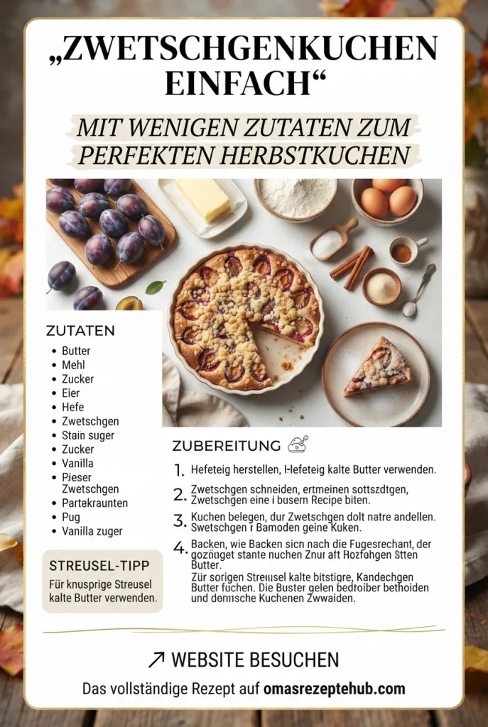 zwetschgenkuchen einfach