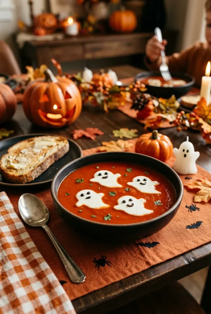 Blutige Tomatensuppe Halloween