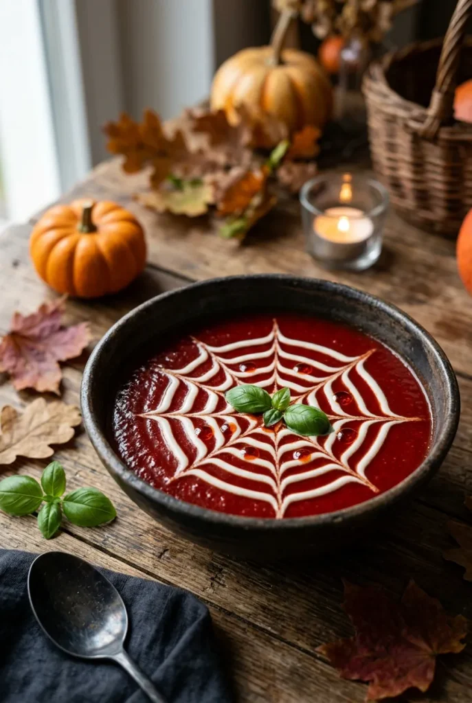 Blutige Tomatensuppe Halloween