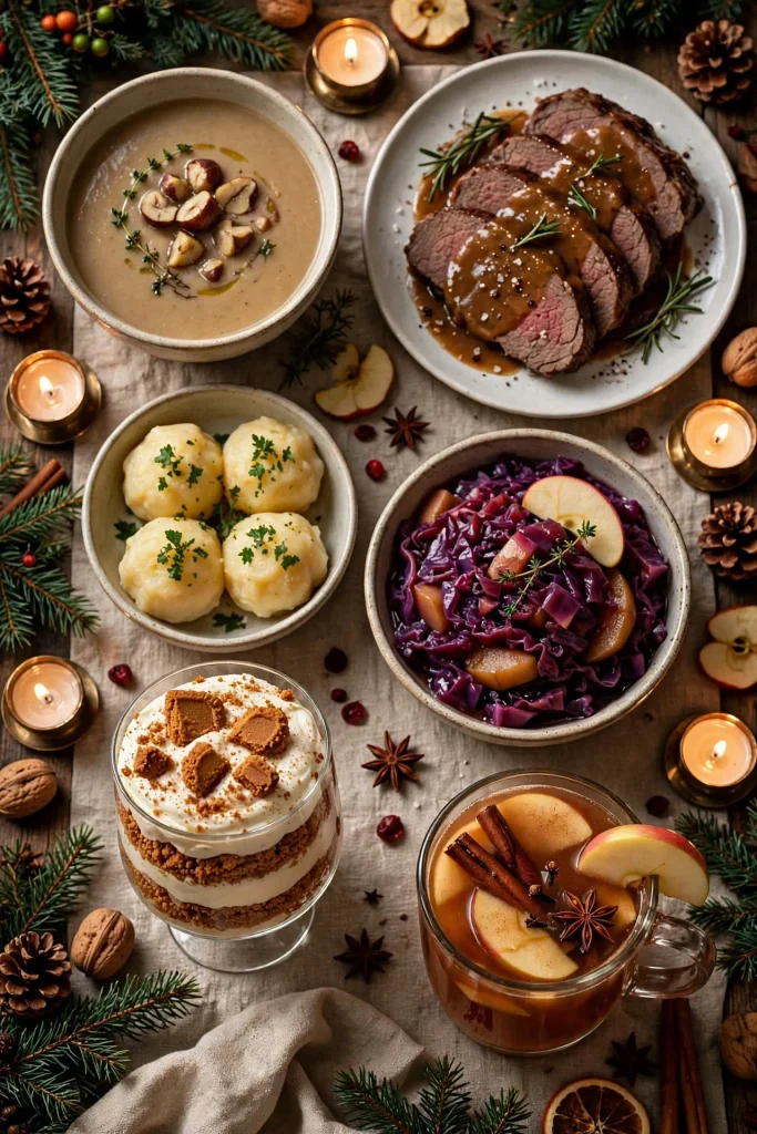 Festtagsmenü Weihnachten