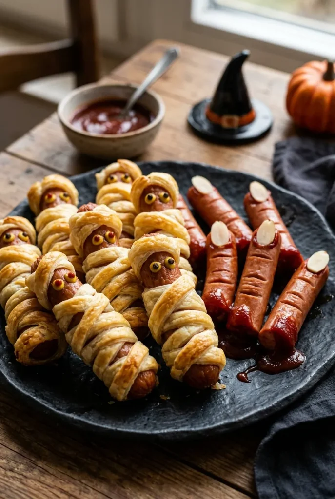 Gruseliges Fingerfood Buffet