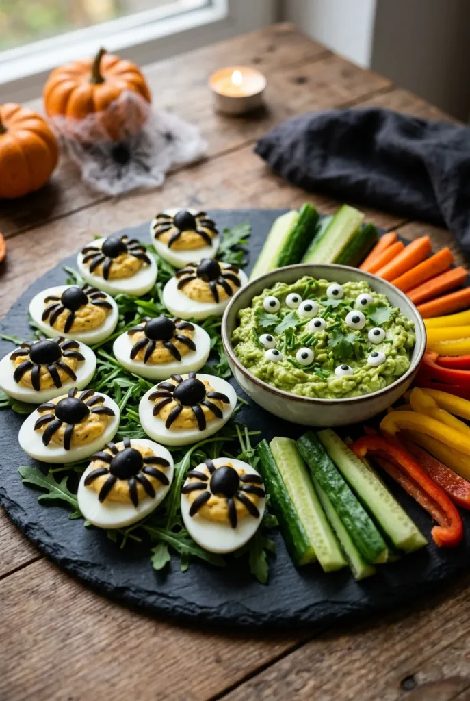 Gruseliges Fingerfood Buffet