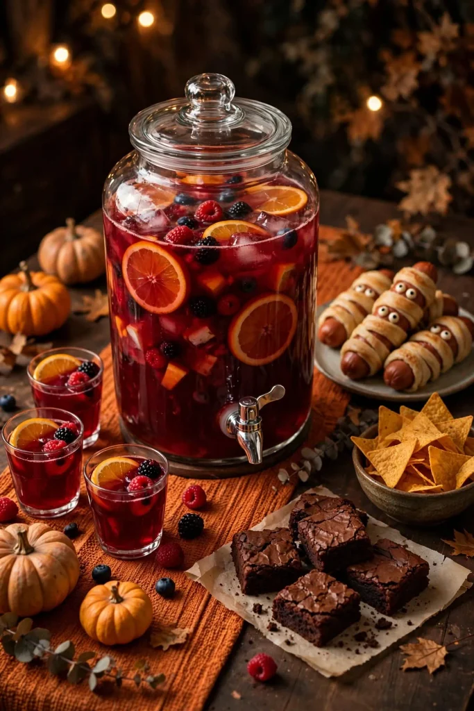 15 Halloween Buffet Ideen Gruselige Snacks und süße Leckereien