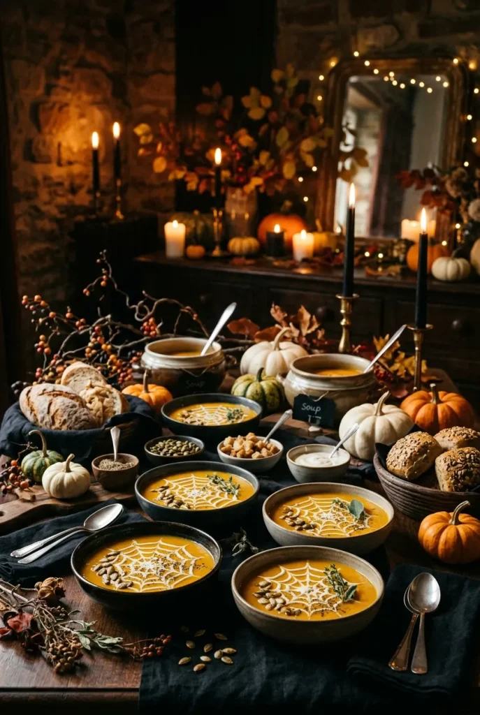 Halloween Kürbissuppe gruselig