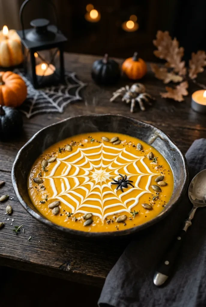 Halloween Kürbissuppe gruselig