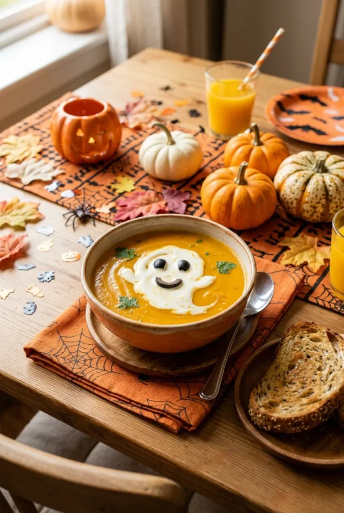 Halloween Kürbissuppe gruselig