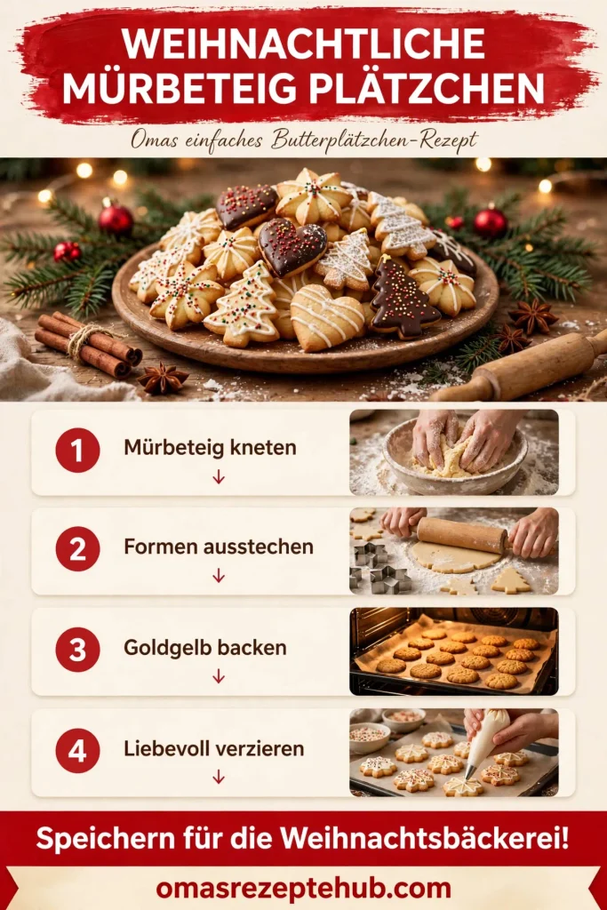 Mürbeteig Plätzchen wie bei Oma Einfaches Butterplätzchen Rezept
