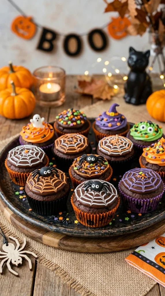Spinnen Netz Muffins : Einfaches Halloween-Rezept zum Selbermachen