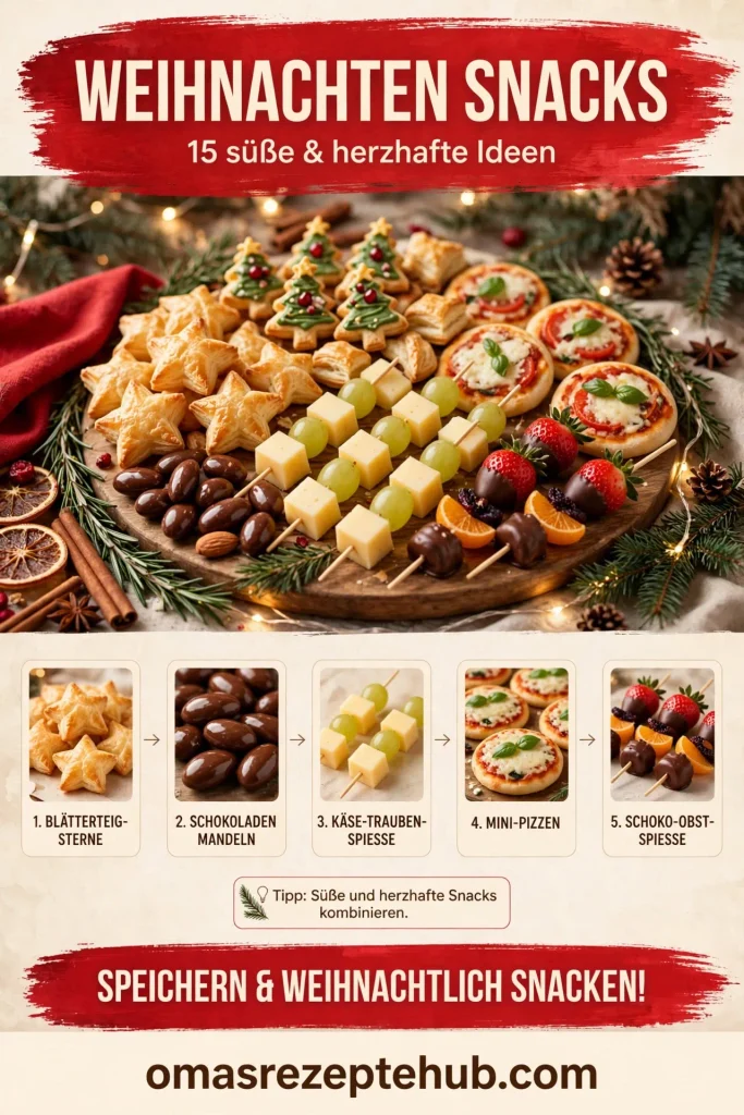 15 Weihnachten Snacks Einfache süße und herzhafte Ideen für die Weihnachtszeit