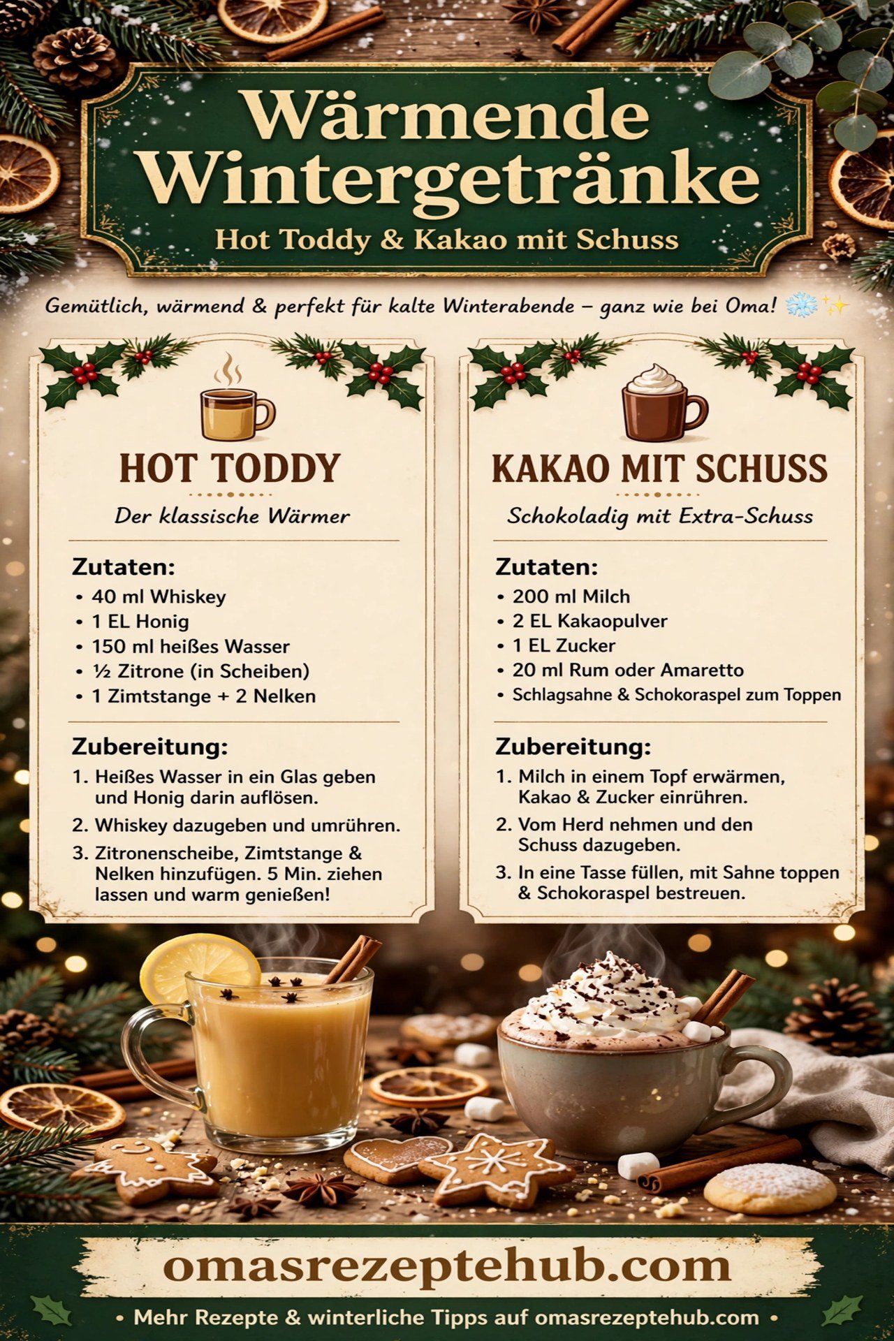 Hot Toddy / Kakao mit Schuß
