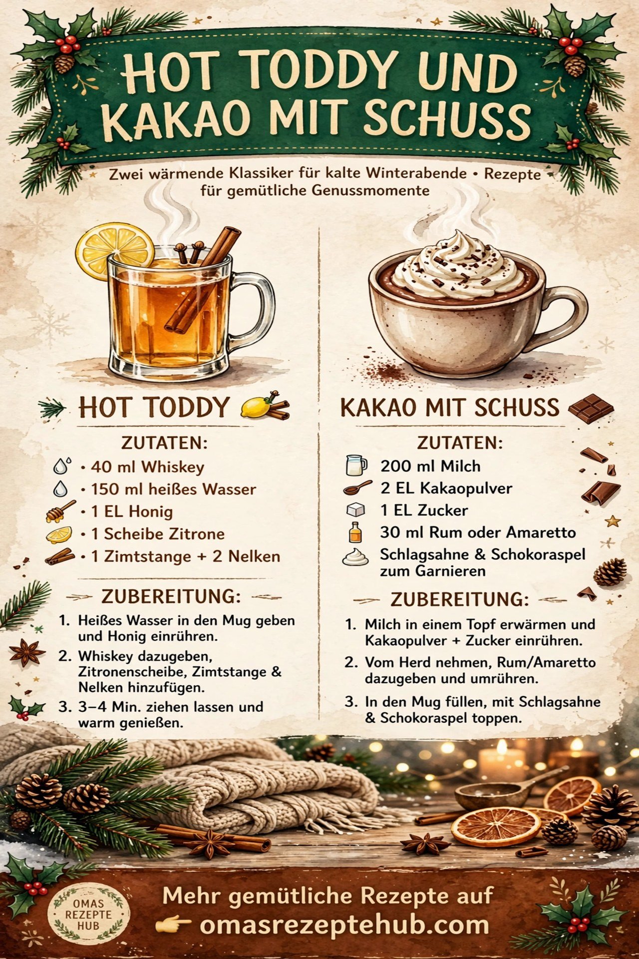 Hot Toddy / Kakao mit Schuß
