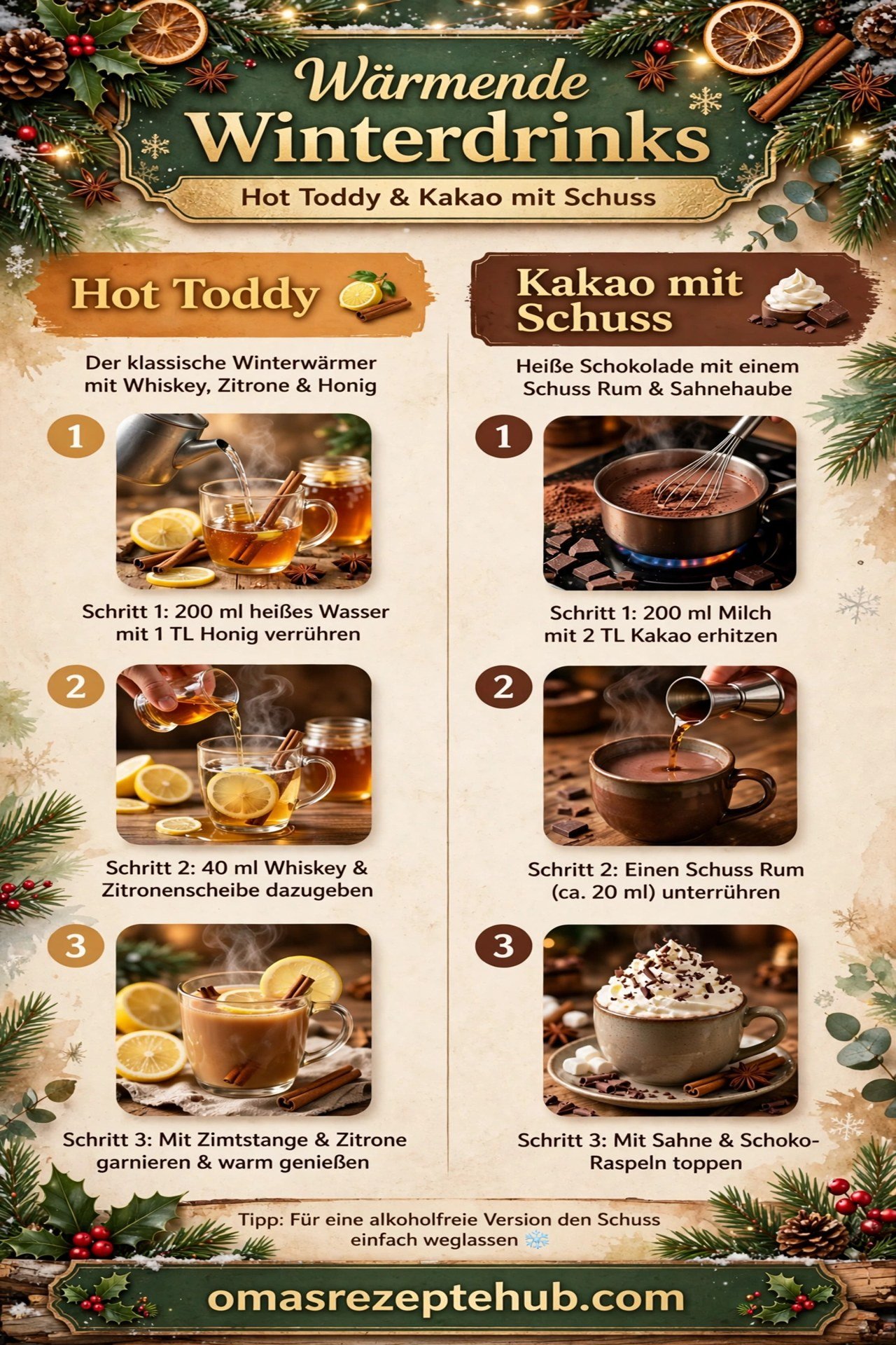 Hot Toddy / Kakao mit Schuß
