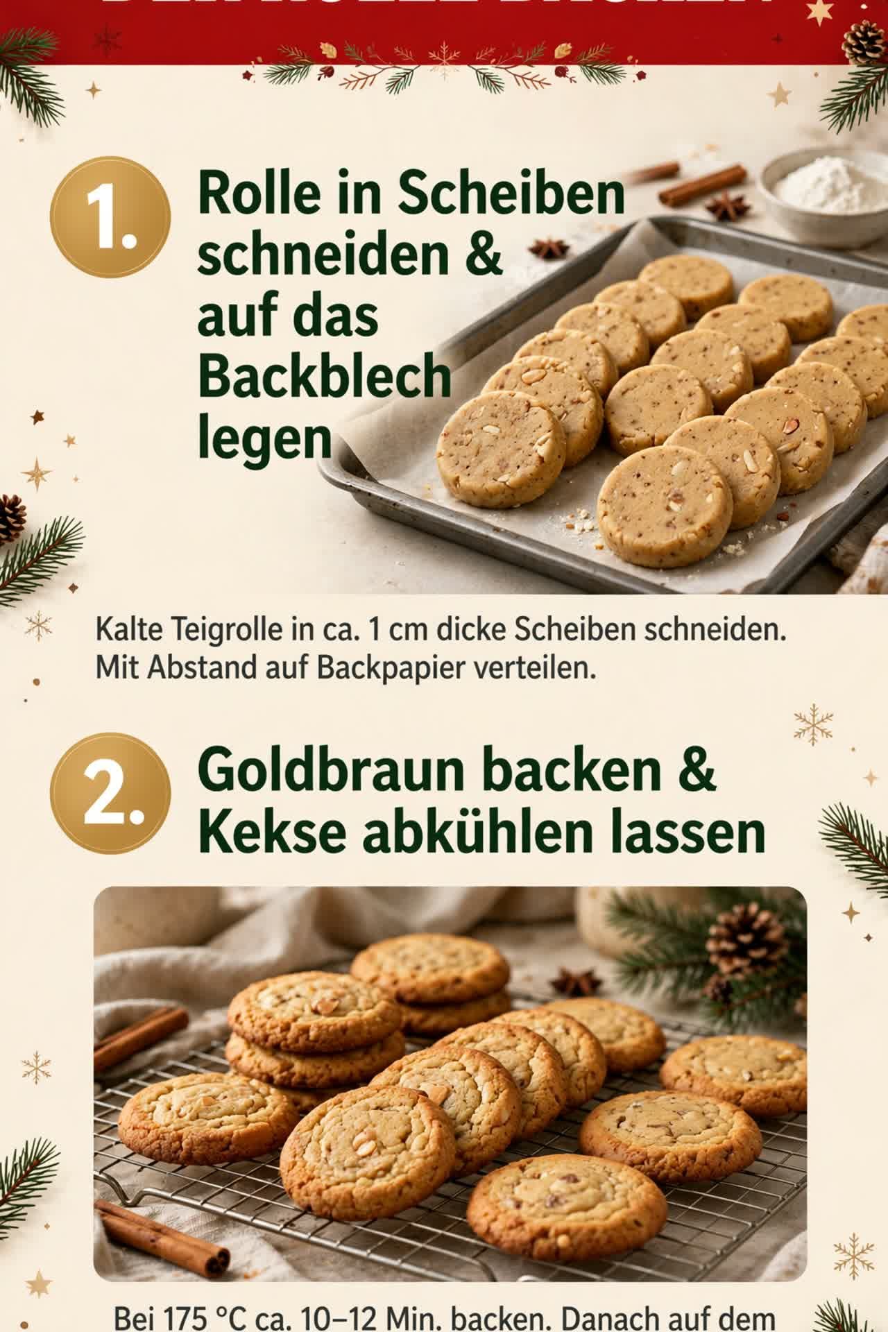 Plätzchen von der Rolle