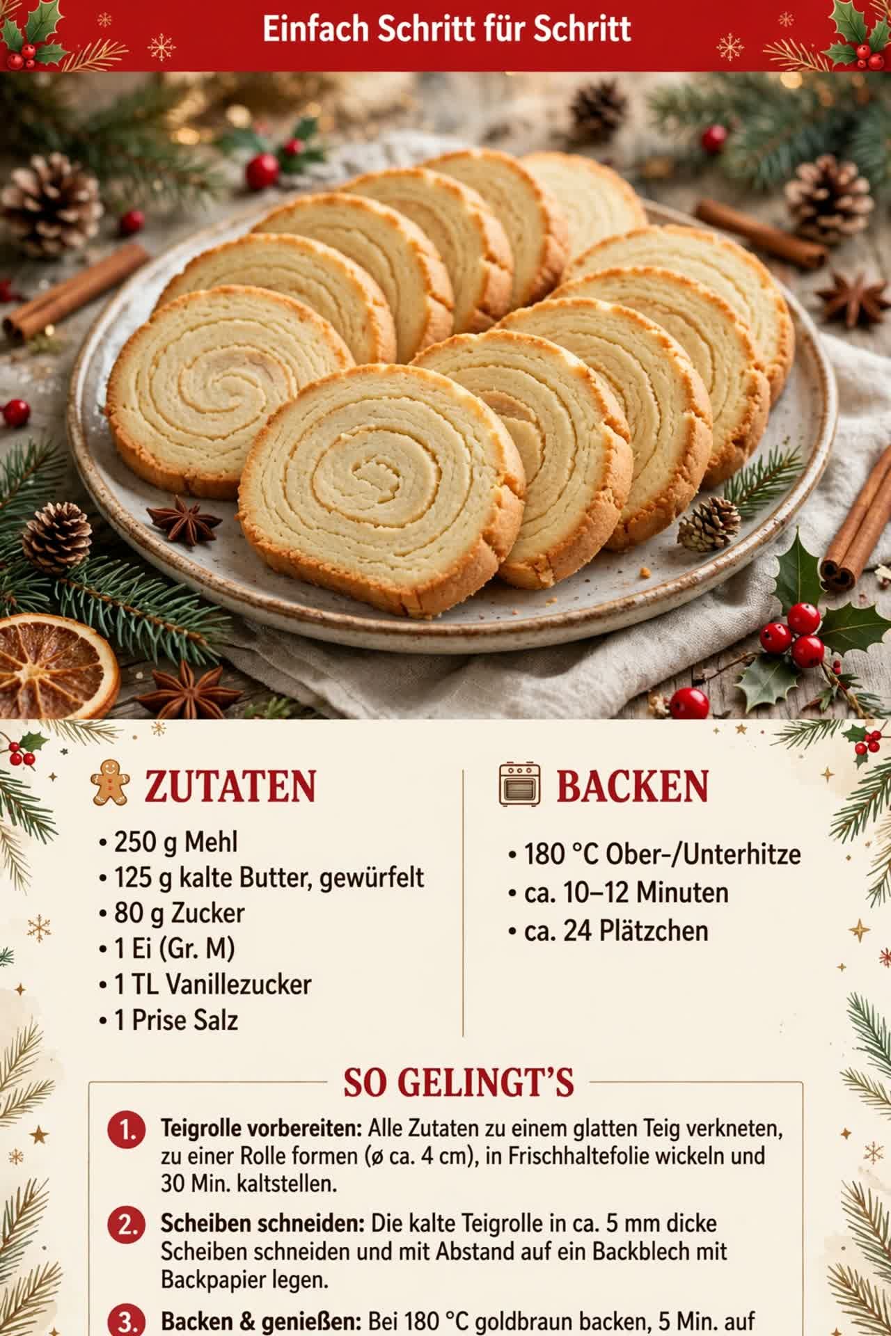 Plätzchen von der Rolle