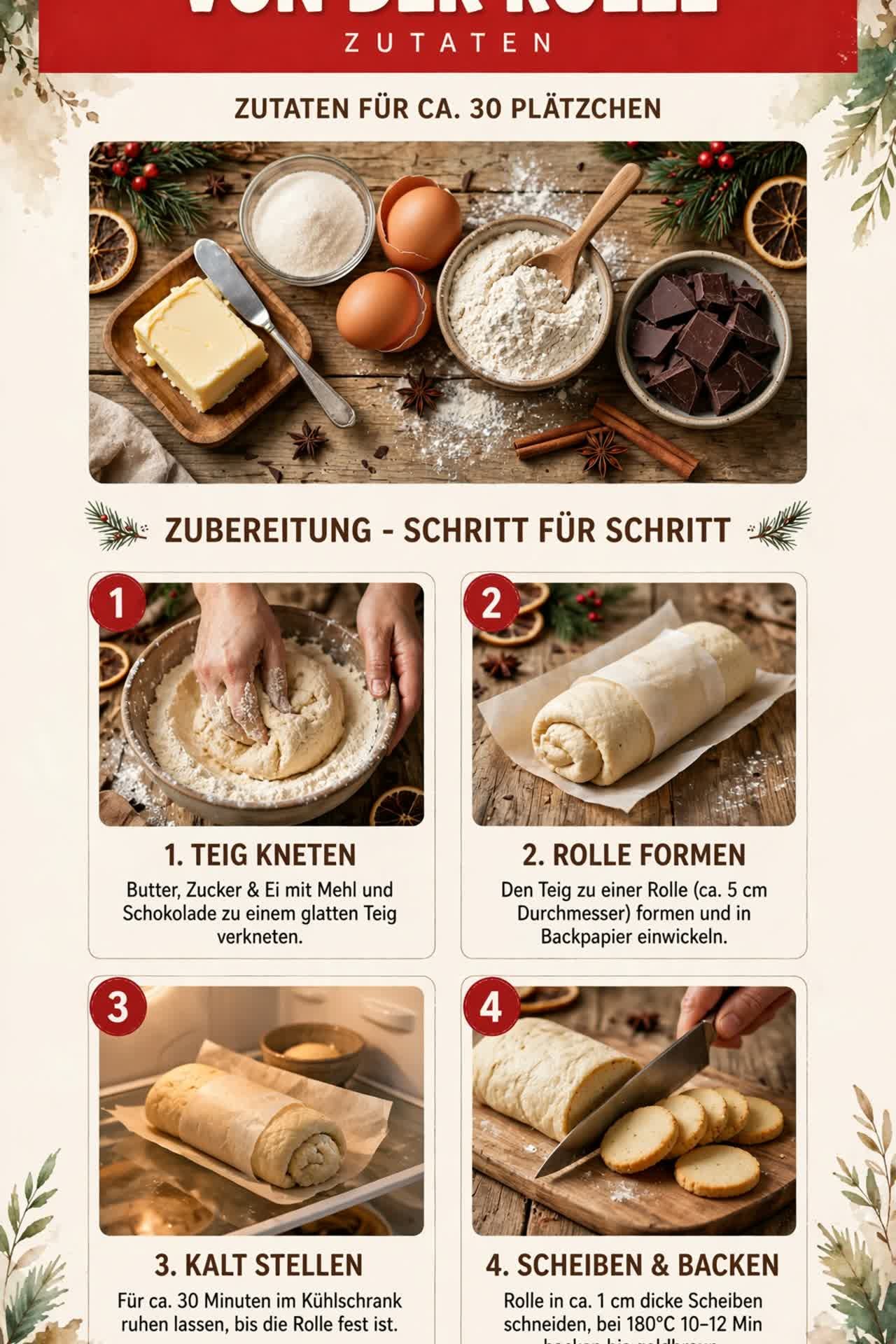 Plätzchen von der Rolle
