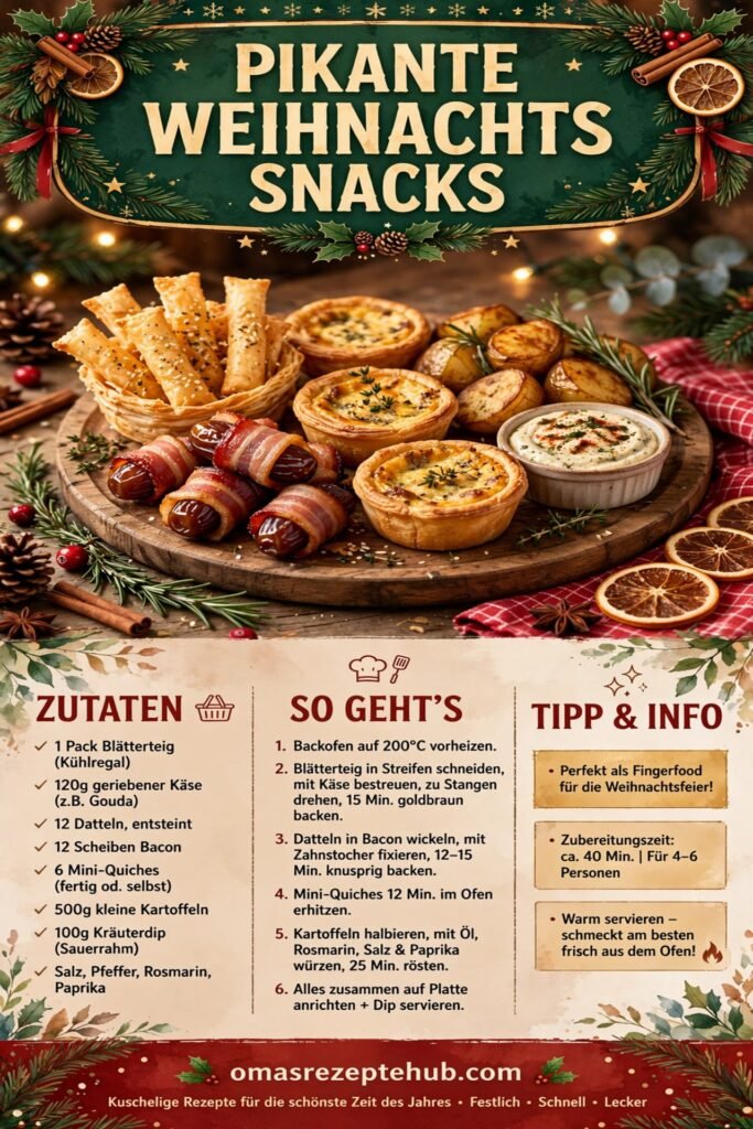 Pikante Weihnachts Snacks wie bei Oma – Herzhaft, einfach und festlich