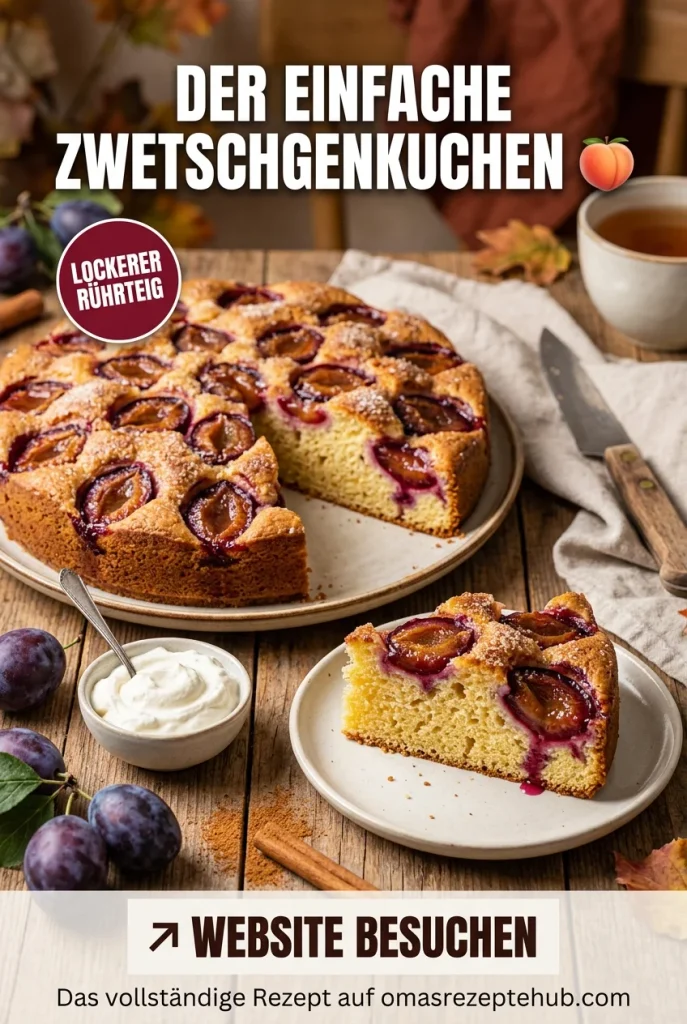 Zwetschgenkuchen Rührteig