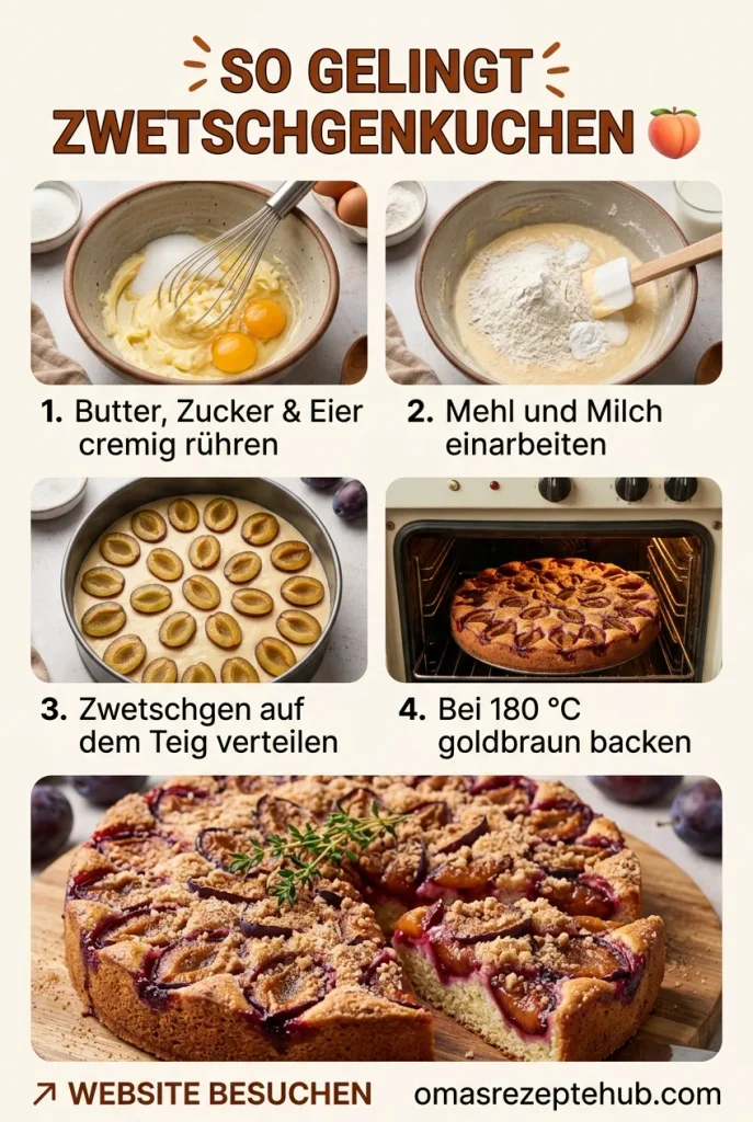 Zwetschgenkuchen Rührteig